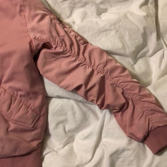 Rose Pink Bomber Jacket - Picture 3 of 4